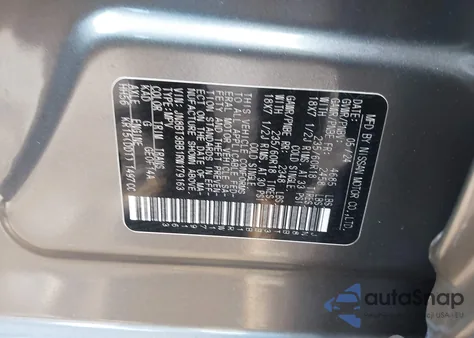 2024 Nissan Rogue Sv Intelligent Awd z USA, uszkodzony, nr VIN JN8BT3BB1RW179163